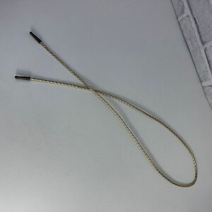 Vintage Bolo Tie Gold Braided Cord Brass Endings
